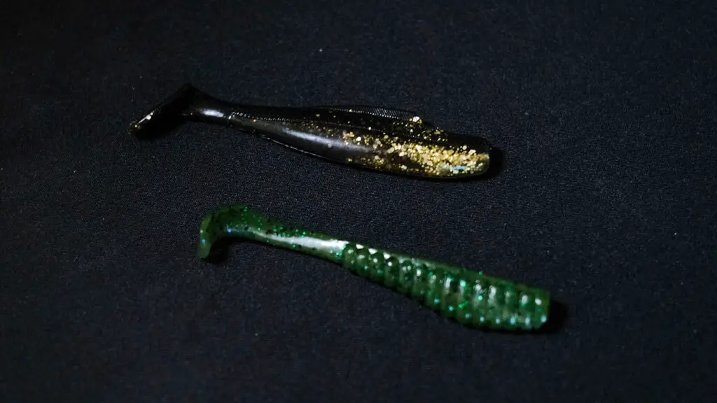 Zman soft plastic lures in 3-4" size for flathead